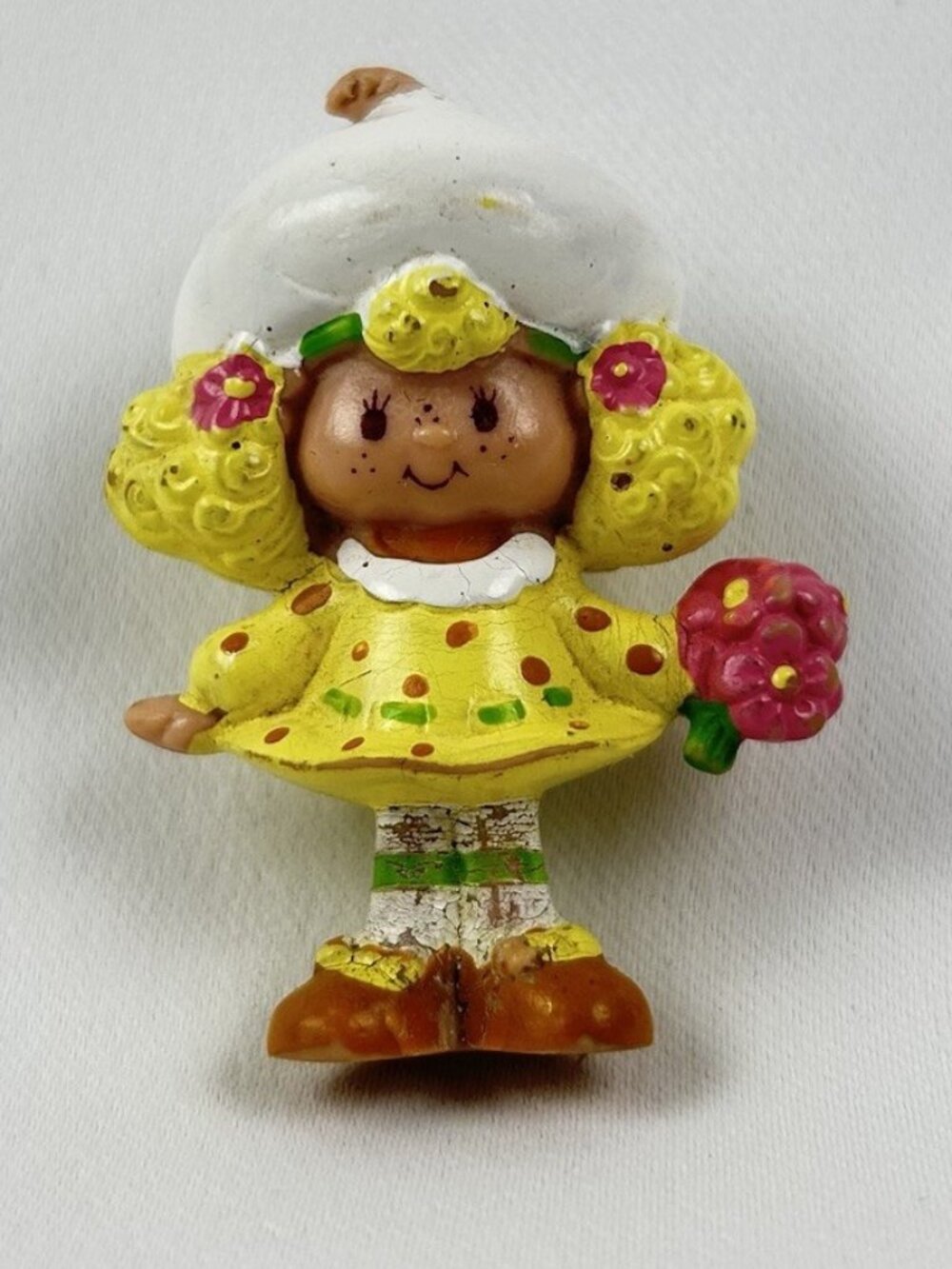 Strawberry Shortcake Lemon Meringue Figurine 1981, Vintage Collectible